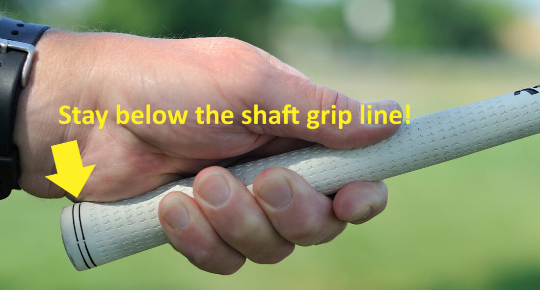 Golf tip of the week Grip the golf club properly for some better